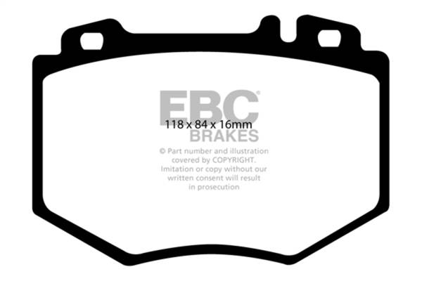 EBC Brakes - EBC Brakes Redstuff Ceramic Low Dust Brake Pads