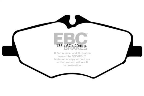 EBC Brakes - EBC Brakes Redstuff Ceramic Low Dust Brake Pads