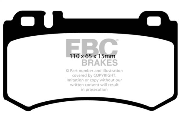 EBC Brakes - EBC Brakes Redstuff Ceramic Low Dust Brake Pads