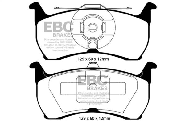 EBC Brakes - EBC Brakes Redstuff Ceramic Low Dust Brake Pads