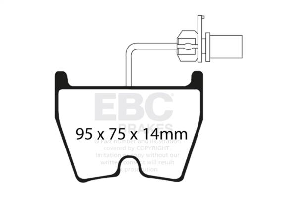 EBC Brakes - EBC Brakes Redstuff Ceramic Low Dust Brake Pads