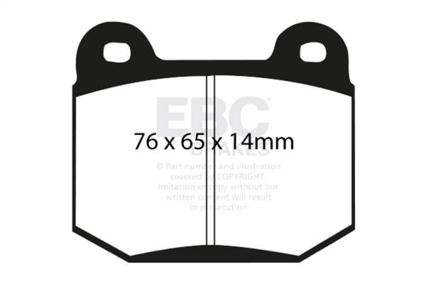 EBC Brakes - EBC Brakes Redstuff Ceramic Low Dust Brake Pads DP31538C