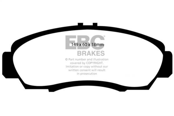 EBC Brakes - EBC Brakes Redstuff Ceramic Low Dust Brake Pads DP31610C