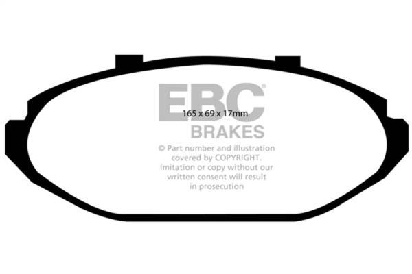 EBC Brakes - EBC Brakes Redstuff Ceramic Low Dust Brake Pads DP31615C