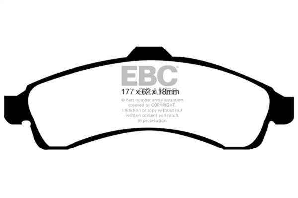 EBC Brakes - EBC Brakes Redstuff Ceramic Low Dust Brake Pads DP31618C