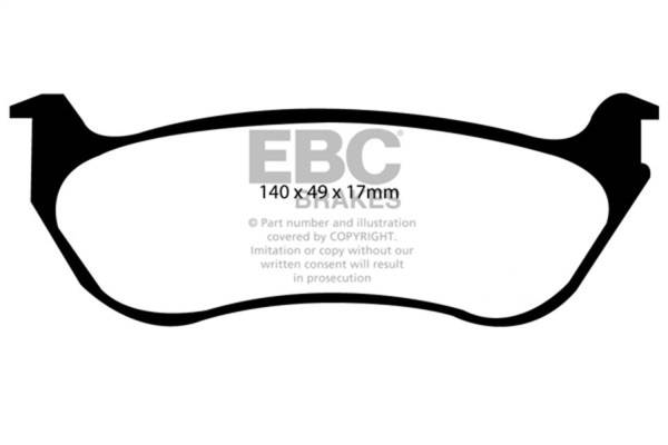 EBC Brakes - EBC Brakes Redstuff Ceramic Low Dust Brake Pads DP31626C