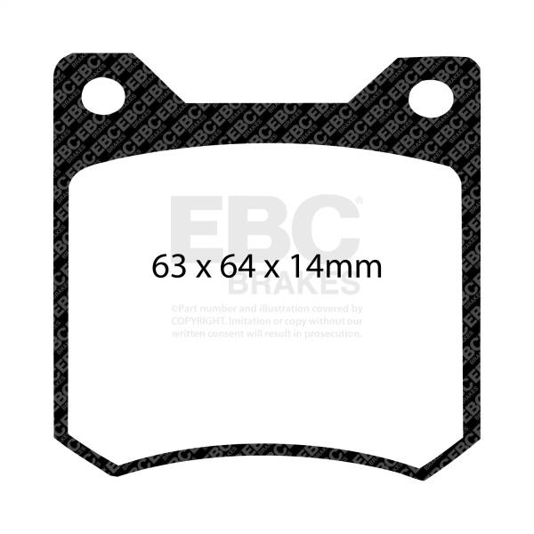 EBC Brakes - EBC Brakes Redstuff Ceramic Low Dust Brake Pads DP3162C