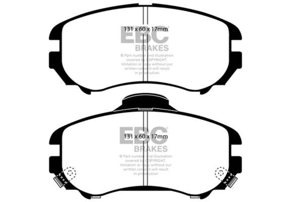 EBC Brakes - EBC Brakes Redstuff Ceramic Low Dust Brake Pads DP31643C