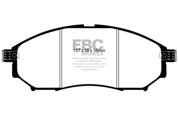 EBC Brakes - EBC Brakes Redstuff Ceramic Low Dust Brake Pads DP31671C