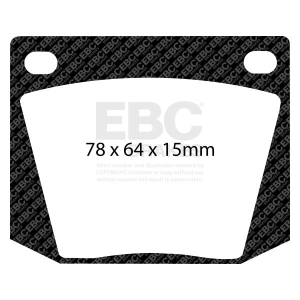 EBC Brakes - EBC Brakes Redstuff Ceramic Low Dust Brake Pads DP3169C