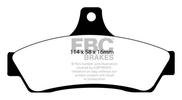 EBC Brakes - EBC Brakes Redstuff Ceramic Low Dust Brake Pads DP31711C