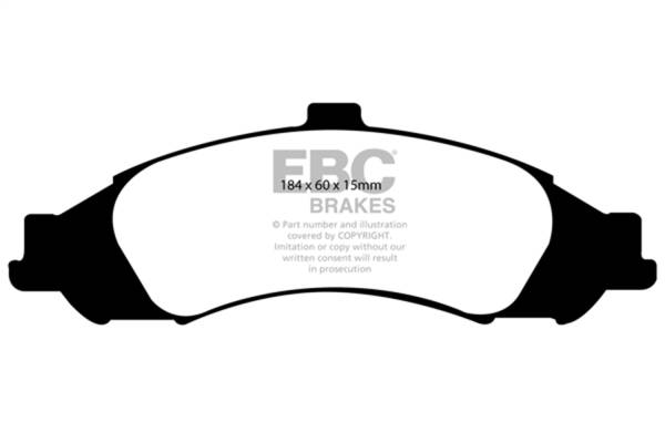 EBC Brakes - EBC Brakes Redstuff Ceramic Low Dust Brake Pads DP31721C