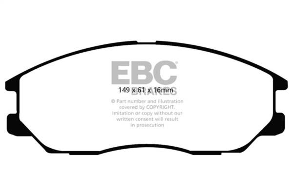 EBC - EBC 04-05 Hyundai XG 350 3.5 Redstuff Front Brake Pads - DP31725C