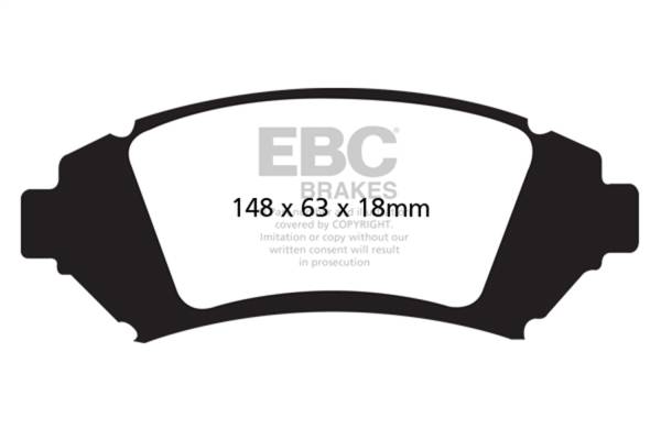 EBC - EBC 05 Buick Le Sabre (FWD) 3.8 (16in Wheels) Redstuff Front Brake Pads - DP31728C