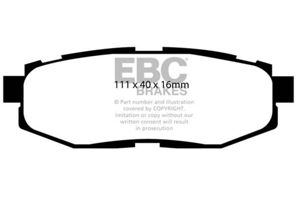 EBC - EBC 12+ Scion FR-S 2 Redstuff Rear Brake Pads - DP31758C