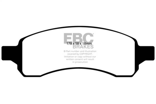 EBC - EBC 06-07 Chevrolet SSR 6.0 Redstuff Front Brake Pads - DP31761C