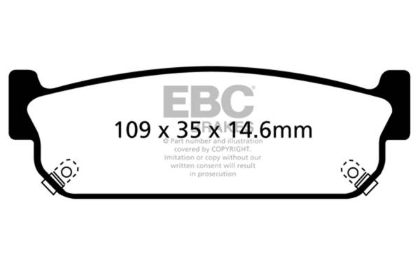 EBC - EBC 93-97 Infiniti J30 3.0 Redstuff Rear Brake Pads - DP31784C