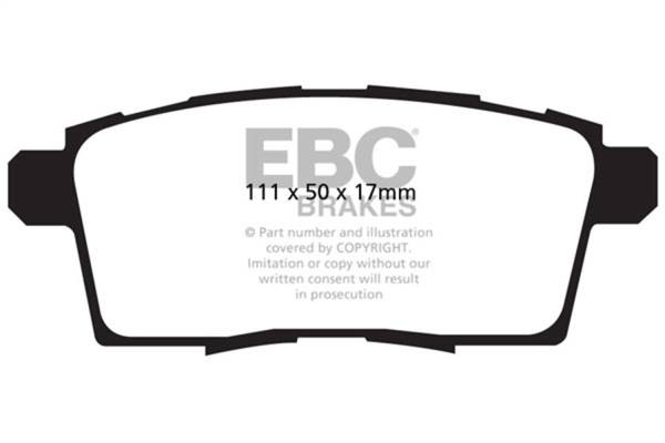 EBC - EBC 06-08 Ford Edge 3.5 2WD Redstuff Rear Brake Pads - DP31795C