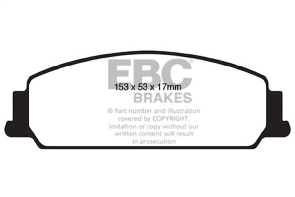 EBC Brakes - EBC Brakes Redstuff Ceramic Low Dust Brake Pads DP31833C