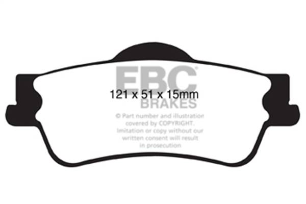 EBC Brakes - EBC Brakes Redstuff Ceramic Low Dust Brake Pads DP31834C