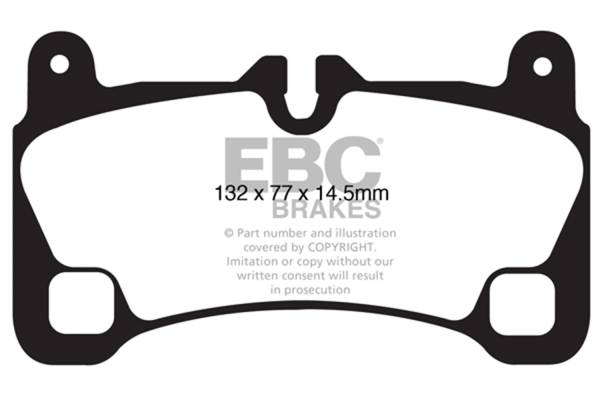 EBC Brakes - EBC Brakes Redstuff Ceramic Low Dust Brake Pads