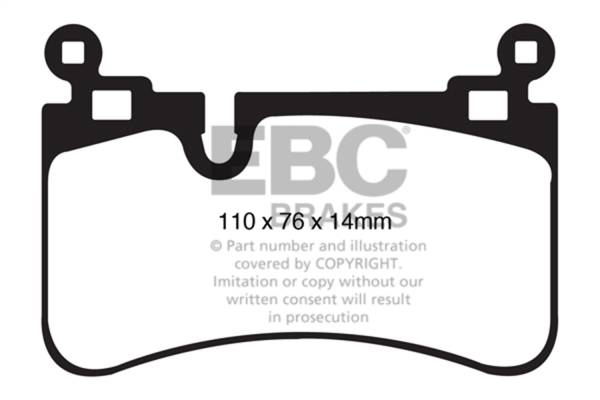 EBC Brakes - EBC Brakes Redstuff Ceramic Low Dust Brake Pads