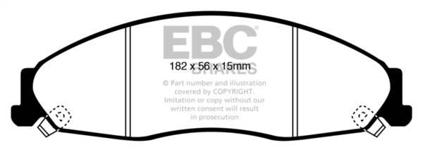 EBC Brakes - EBC Brakes Redstuff Ceramic Low Dust Brake Pads DP31841C