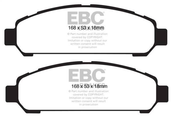 EBC Brakes - EBC Brakes Redstuff Ceramic Low Dust Brake Pads DP31851C