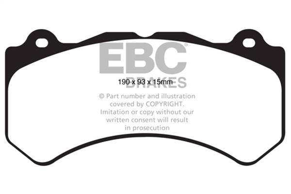 EBC Brakes - EBC Brakes Redstuff Ceramic Low Dust Brake Pads DP31853C