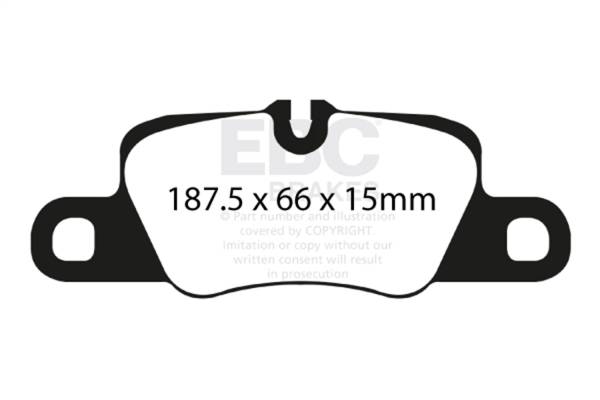 EBC Brakes - EBC Brakes Redstuff Ceramic Low Dust Brake Pads