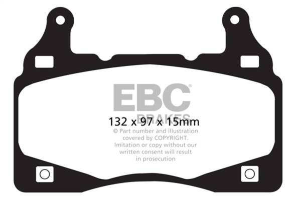 EBC Brakes - EBC Brakes Redstuff Ceramic Low Dust Brake Pads DP31895C