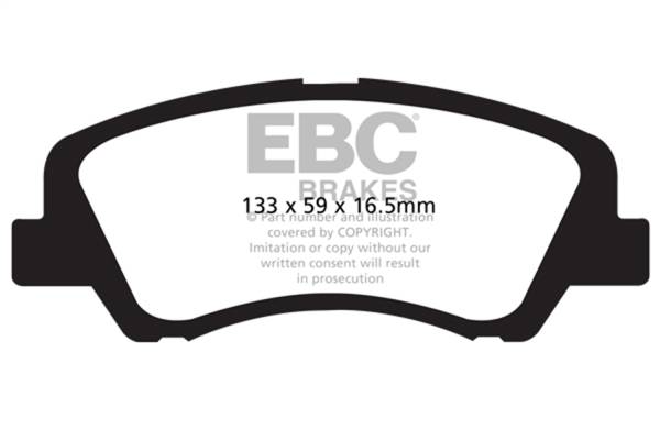 EBC Brakes - EBC Brakes Redstuff Ceramic Low Dust Brake Pads DP31899C