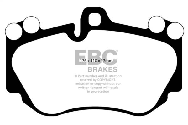 EBC Brakes - EBC Brakes Redstuff Ceramic Low Dust Brake Pads