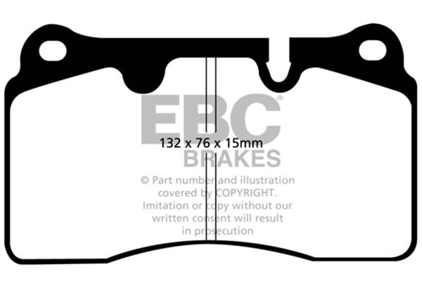 EBC Brakes - EBC Brakes Redstuff Ceramic Low Dust Brake Pads