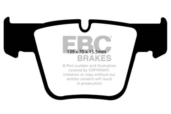 EBC Brakes - EBC Brakes Redstuff Ceramic Low Dust Brake Pads