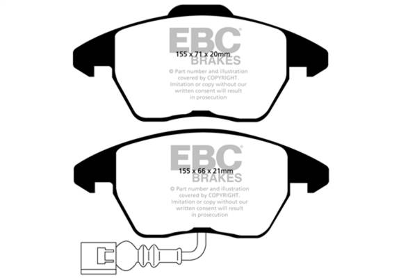 EBC Brakes - EBC Brakes Redstuff Ceramic Low Dust Brake Pads