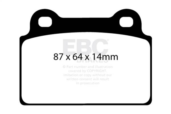 EBC Brakes - EBC Brakes Redstuff Ceramic Low Dust Brake Pads DP31985C