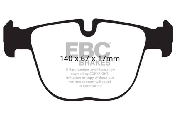 EBC Brakes - EBC Brakes Redstuff Ceramic Low Dust Brake Pads