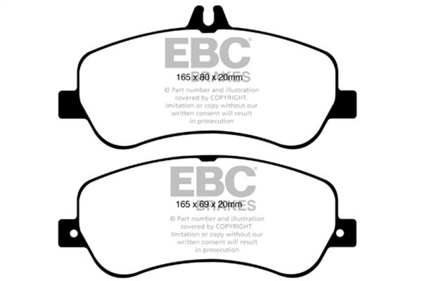 EBC Brakes - EBC Brakes Redstuff Ceramic Low Dust Brake Pads