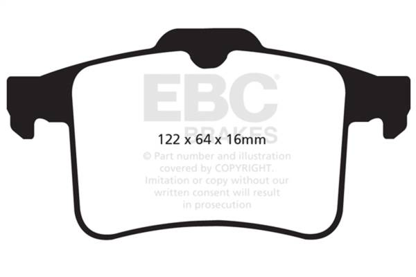 EBC Brakes - EBC Brakes Redstuff Ceramic Low Dust Brake Pads