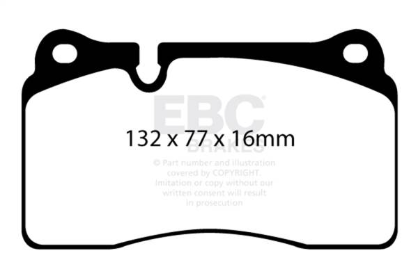 EBC Brakes - EBC Brakes Redstuff Ceramic Low Dust Brake Pads