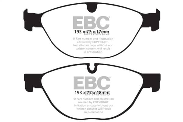 EBC Brakes - EBC Brakes Redstuff Ceramic Low Dust Brake Pads