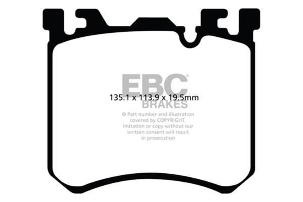 EBC Brakes - EBC Brakes Redstuff Ceramic Low Dust Brake Pads