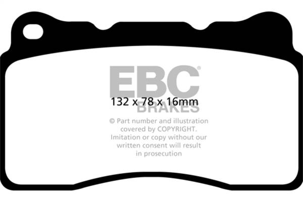 EBC Brakes - EBC Brakes Redstuff Ceramic Low Dust Brake Pads DP32093C