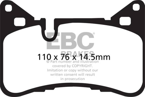 EBC Brakes - EBC Brakes Redstuff Ceramic Low Dust Brake Pads