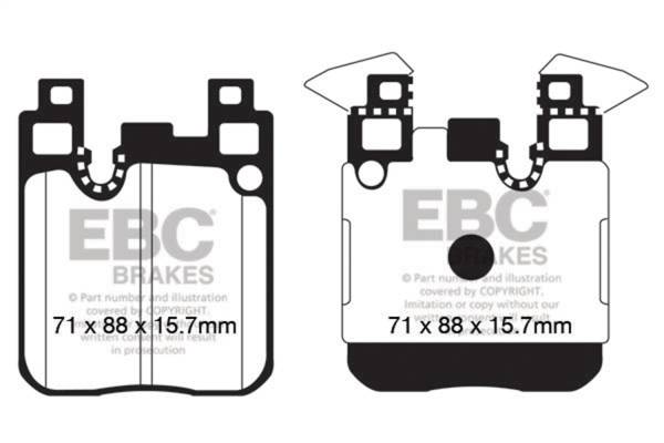 EBC Brakes - EBC Brakes Redstuff Ceramic Low Dust Brake Pads