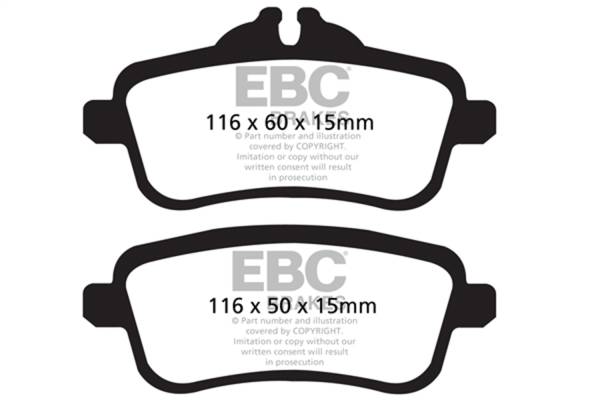 EBC Brakes - EBC Brakes Redstuff Ceramic Low Dust Brake Pads