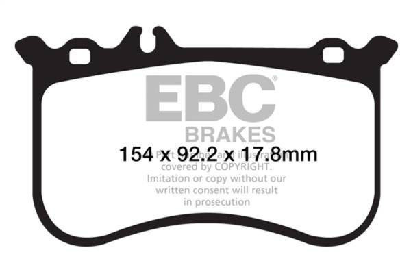 EBC Brakes - EBC Brakes Redstuff Ceramic Low Dust Brake Pads