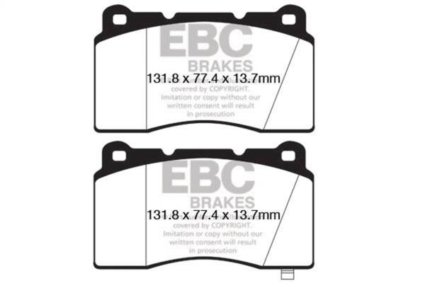 EBC Brakes - EBC Brakes Redstuff Ceramic Low Dust Brake Pads DP32147C