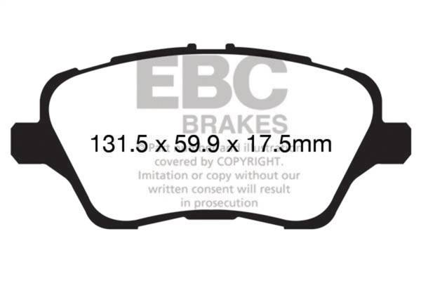 EBC Brakes - EBC Brakes Redstuff Ceramic Low Dust Brake Pads DP32149C